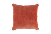 50cm Golden Brown Velvet Cushion with Piping